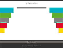 Tablet Screenshot of familysecret.org
